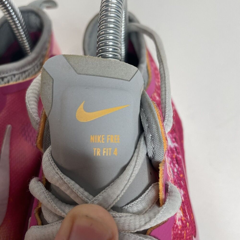 Nike Free 5.0 Tr Fit 4 PRT Womens Size 7 Hot Pink Training Shoes 629832-100 - Picture 5 of 11